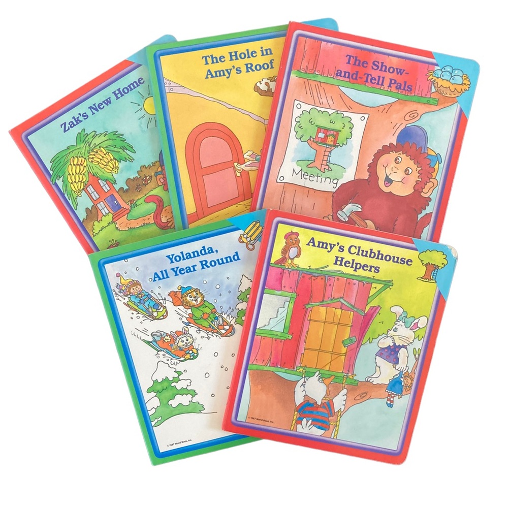 EARLY WORLD of LEARNING by World Book, Inc. Vintage‎ 1987. Lot of 5 Board Books